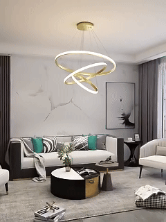 Lustre Aurora de LED com 3 Cores – Bivolt
