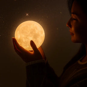 Luminária Lua LED MoonLight com Base