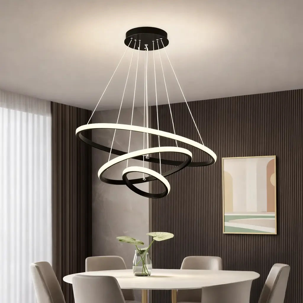 Lustre Aurora de LED com 3 Cores – Bivolt