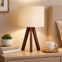 Abajur de Mesa Linen Nature – Bivolt
