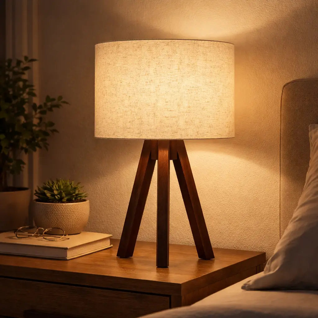 Abajur de Mesa Linen Nature – Bivolt