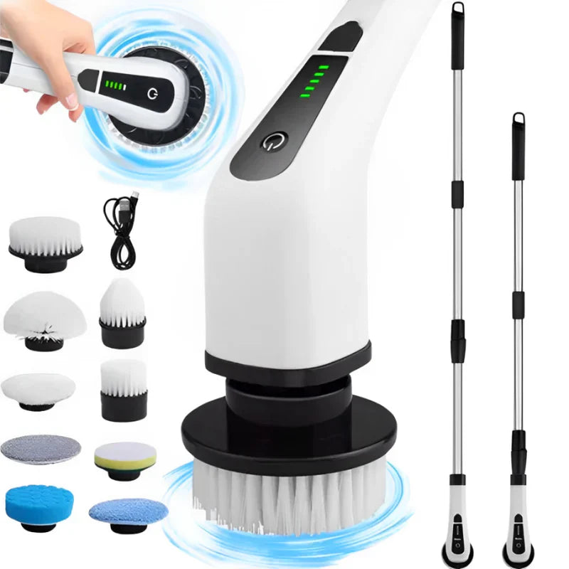 TurboWash™ - Escova de Limpeza Elétrica 9 em 1